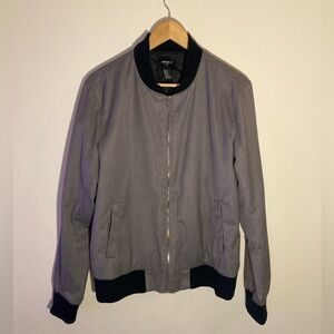 Men’s Gray Forever 21 Zip-up Jacket